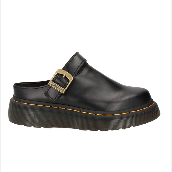 Dr. Martens Shoes - Dr. Martens Black Leather Women's “Archive Mules”, Size 5